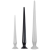 Deepleasure Dildo Tail Flex M – rugalmas, prémium fekete dildó
