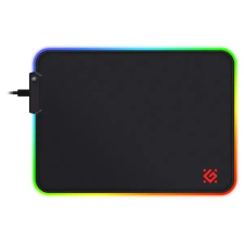 Defender Gaming egérpad Black L Light 350*300*4 mm, RGB egérpad