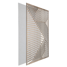DehalQ akusztikus 60x90 cm mintázat-2 falpanel fehér alappal fahatású előlappal tapéta, díszléc és más dekoráció