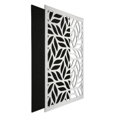  DehalQ akusztikus 60x90 cm mintázat-3  falpanel fekete alappal világos textil hatású előlappal tapéta, díszléc és más dekoráció