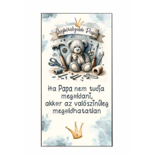  Dekor hűtőmágnes, Legkirályabb papa hűtőmágnes