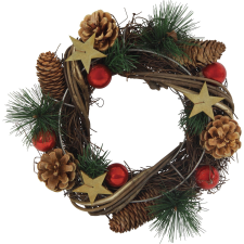  Dekor-koszorú 25 cm átmérő adventi koszorú