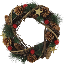  Dekor-koszorú 35 cm átmérő adventi koszorú