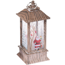  Dekor LED karácsonyi lámpás 13 cm barna négy kivitelben elemes karácsonyfa izzósor