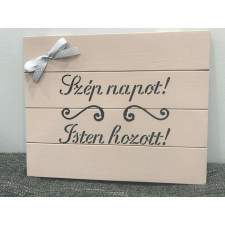 Dekorációs falikép “Szép napot!” felírat grafika, keretezett kép