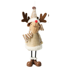  Dekorációs figura - álló rénszarvas (bézs) fajáték