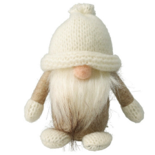  Dekorációs figura - Orrtörp babzsák (fehér) fajáték