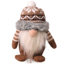  Dekorációs figura - Orrtörp babzsák (szürke-barna) fajáték