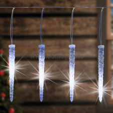 Dekorációs termékek KJL 15 - Jégcsap fényfüzér, 180 hidegfehér LED, IP44 hálózati adapter karácsonyi dekoráció