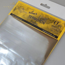  Dekorfólia ezüst, 5 lap/csomag. Mérete:155x155 mm dekorációs kellék