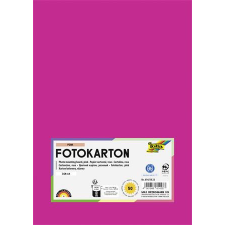  Dekorkarton, A4, 300 g, 50 lap, FOLIA, rózsaszín kreatív papír