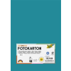  Dekorkarton, A4, 300 g, 50 lap, FOLIA, türkiz