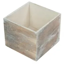  Dekorláda kocka koptatott szürke M11x13x13cm dekorációs kellék