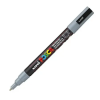  Dekormarker UNI POSCA PC-3M 0.9-1.3 mm, kúpos, SZÜRKE
