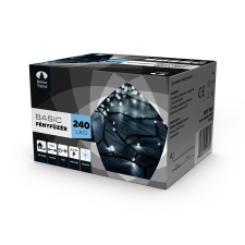 Dekortrend Basic 240 LED fényfüzér, hideg fehér, 12 méter karácsonyfa izzósor