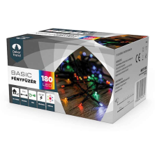 Dekortrend bel-és kültéri LED Fényfüzér, 180db színes izzó karácsonyfa izzósor