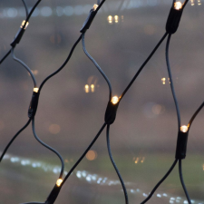 Dekortrend Kültéri LED fényháló, Meleg fehér, 2 x 1 méter, 96 LED kültéri izzósor