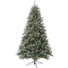 Dekortrend Silvery műfenyő 180 cm, ezüstös ágvégek, álló, zöld műfenyő