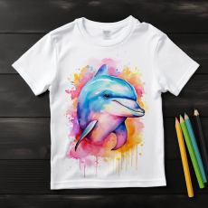  Delfin póló (Gyerek)(Színes)