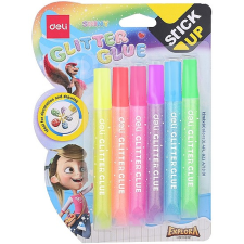 Deli Ragasztó, folyékony, glitteres, 6dbx12ml, DELI Stick Up / Neon, különböző szín (DEA71301) ragasztó
