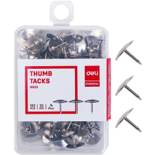 Deli Rajzszeg, 10 mm, 100 darabos, DELI Essential, nikkel (DEL00022) térképtű