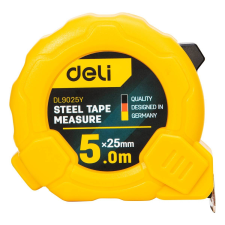 Deli Tools EDL9025Y mérőszalag 5m / 25mm (sárga) mérőműszer