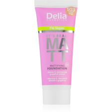 Delia Cosmetics It's Real Matt mattító alapozó árnyalat 103 Warm Beige 30 ml smink alapozó