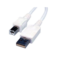 delight 20121 USB 2.0 A - USB 2.0 B (apa - apa) kábel 1.8m - Fehér mobiltelefon kellék