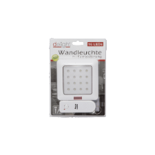 delight 20287 16 LED fali lámpa távirányítóval, elemes világítás