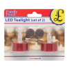 delight 55245G LED-es teamécses, arany, 2db