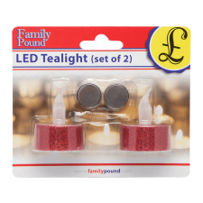 delight 55245G LED-es teamécses, arany, 2db mécses