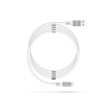 delight 55446I-WH USB-A apa 2.0 - Lightning apa Adat és töltőkábel - Fehér (1.2m) (55446I-WH) kábel és adapter