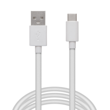 delight 55550WH-2 USB apa - USB-C apa töltőkábel 2m - Fehér kábel és adapter