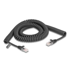 delight Delock RJ45 tekercselt kábel apa - apa Cat.5e 3 m, fekete kábel és adapter