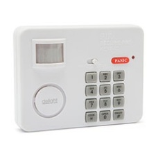 delight Elemes mozgásérzékelős riasztó PIN-kód védelemmel (fehér) riasztóberendezés