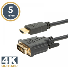 delight HDMI DVI-D Átalakító Fekete 5m 20382 kábel és adapter