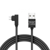 delight MicroUSB 90° Adatkábel Black (55444M-BK)