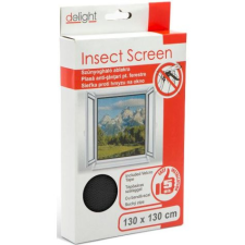 delight Szúnyogháló ablakra 130 x 130 cm fekete 11605BK szúnyogháló