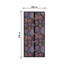 delight Szúnyogháló függöny ajtóra 100 x 210 cm baglyos 11398E szúnyogháló