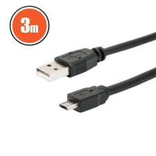 delight USB kábel 2.0 A dugó - B dugó (micro) 3m kábel és adapter