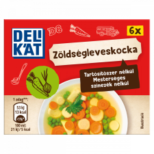  Delikát zöldségleveskocka 6 x 10 g (60 g) alapvető élelmiszer