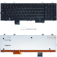 Dell Studio 1735, 1736, 1737 gyári billentyűzet (US kiosztás, háttérvilágítással, fekete) laptop alkatrész