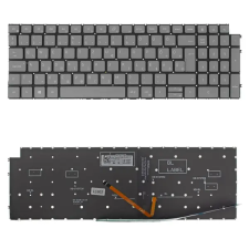 Dell W0FYR gyári új szürke magyar háttérvilágított laptop billentyűzet, keret nélkül laptop alkatrész