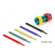  Delock 10. db.-os színes öntapadós kábel szorító szett hossza 150 mm szélessége 12 mm egyéb hálózati eszköz