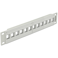 DELOCK 10" Keystone Patch Panel 12 Port szürke egyéb hálózati eszköz
