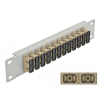 DELOCK 10 üvegszálas patch panel 12 portos SC Duplex bézs 1U szürke