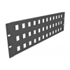 DELOCK 19 48 portos fekete Keystone Patch Panel 3U