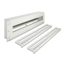 DELOCK 19" DIN sín panel 3U szürke (67196) (67196) asztali számítógép kellék