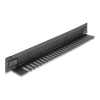  Delock 19 kefés csík kábeltartóval, eszközigénymentes 1U fekete