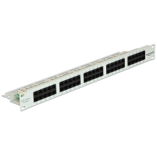 DELOCK 19 Patch Panel 50 portos Cat.3 ISDN szürke színű egyéb hálózati eszköz